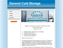 Tablet Screenshot of generalcold.com